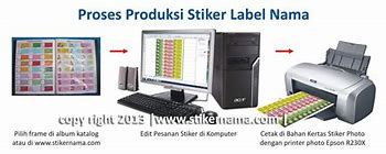 Mesin Sticker Label Nama